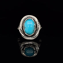 Load image into Gallery viewer, Turquoise Moon Ring