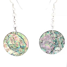 Load and play video in Gallery viewer, Abalone and Sterling Silver Pearl Earrings
