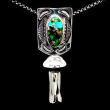 Load and play video in Gallery viewer, Squash Blossom Pendant Necklace
